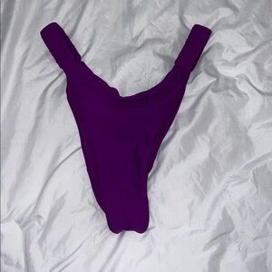 Purple High-Cut Swimsuit Bottom